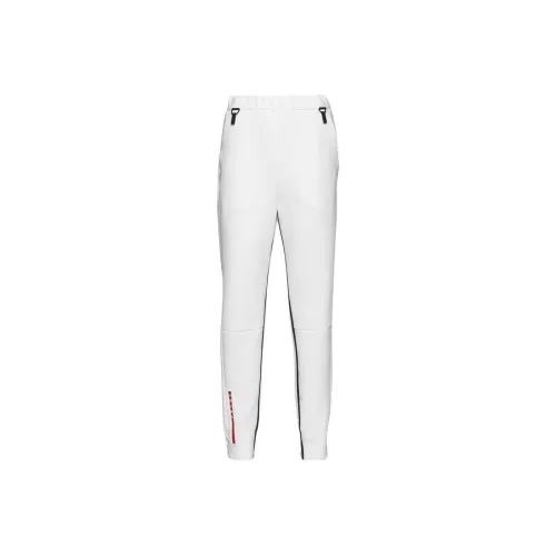 PRADA SS23 Вязаные спортивные брюки Женские Белые