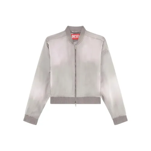 DIESEL Бейсбольная куртка Женская Серого цвета