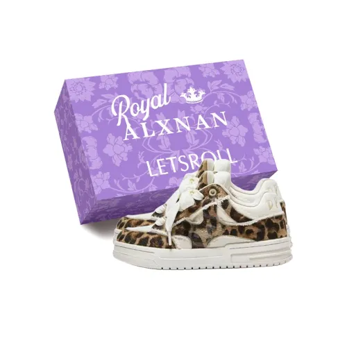 ALXNAN Низкий топ Повседневная обувь Женская с леопардовым принтом