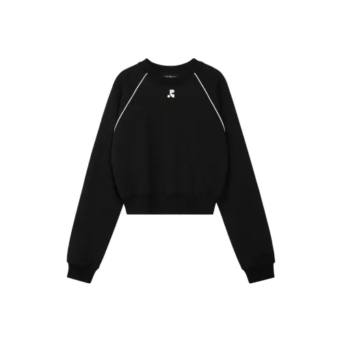 Rest Recreation SS25 Cropped Raglan Свитшот Женский Черный