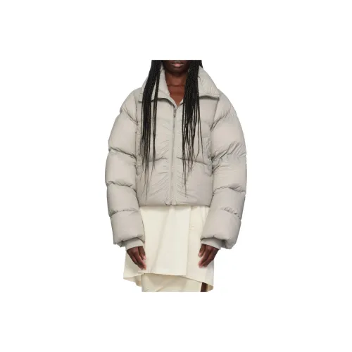 RICK OWENS совместный бренд RO Пуховик Женские Жемчужный