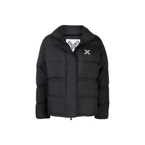 KENZO Черные Женские Объемные Куртки (Пуфы)