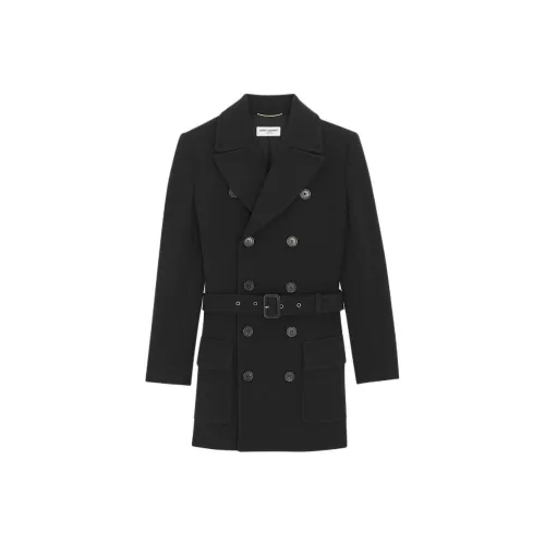 SAINT LAURENT SS24 Пальто Женское Черное