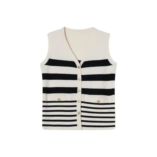 Goodland Жилет Женские Черный Белый