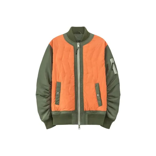 NO ONE ELSE Пуховая куртка Унисекс Горчично-зеленый