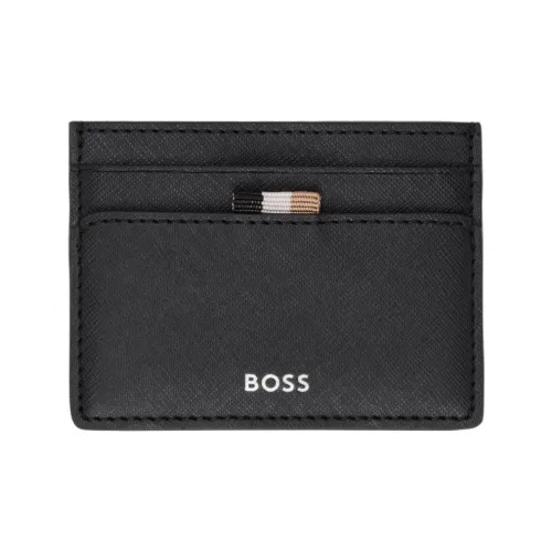 Hugo Boss Кожа Держатель для карт Мужской Черный