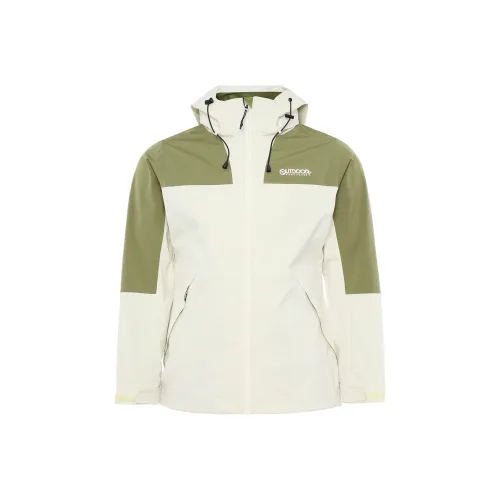 OUTDOOR PRODUCTS Водонепроницаемый и Ветрозащитный для сохранения тепла Ветровка Женская Туманно-белый Оливково-зеленый