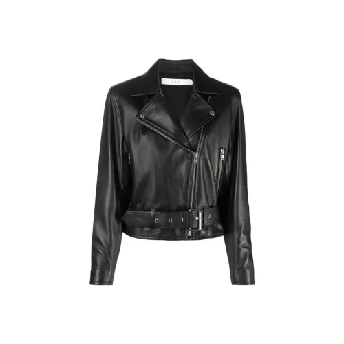 IRO NIGHT Черная женская кожаная куртка