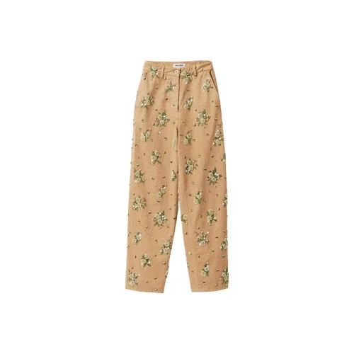 MIU MIU FW23 Повседневные брюки Женские Многоцветные