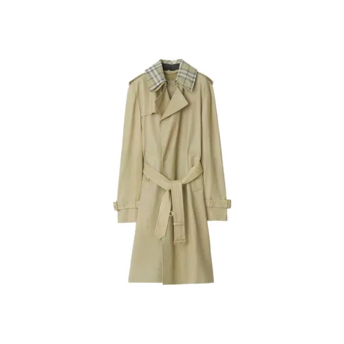 Burberry SS24 Кожа Куртка Женская Бежевая