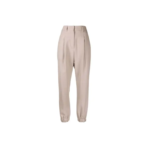 BRUNELLO CUCINELLI Светло-янтарные Женские Повседневные Брюки