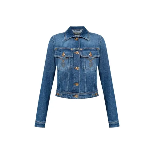 VERSACE Синие Женские Джинсовые Куртки