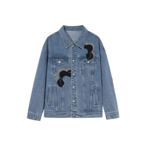 ITIB X MAMOUR Co Бренд Синий Женские Джинсовые Куртки