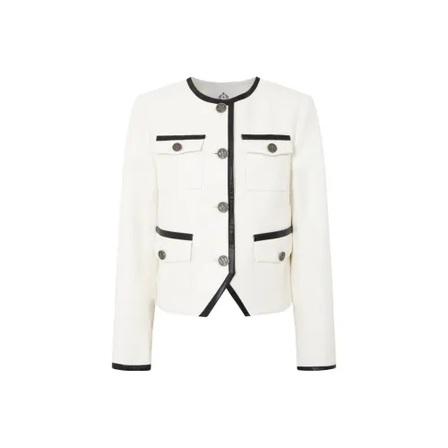 Anmani кожаная куртка женская белая