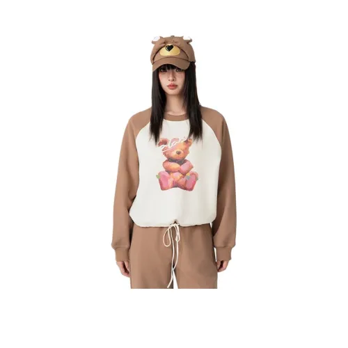 LALABOBO Толстовка Женская Кофейного цвета