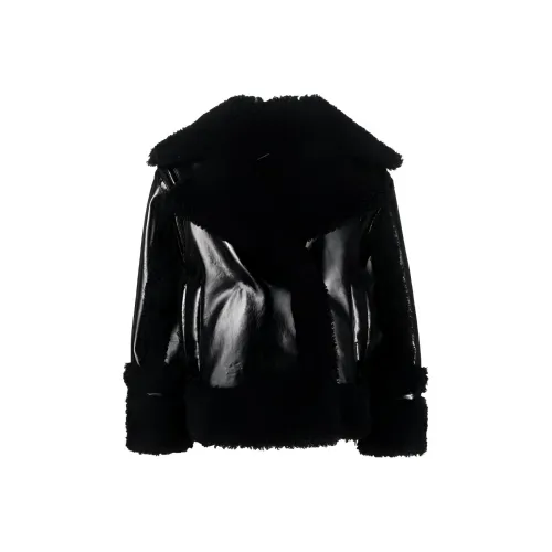 KARL LAGERFELD Кожа Куртка Женская Черная