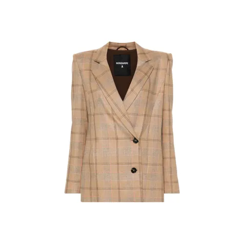 Patrizia Pepe FW24 Бизнес Костюм Пальто Женское Светло-Коричневое