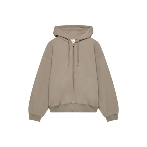 Aritzia Cozy Sweatfleece Mega Zip Hoodie Sweatshirt Women's Turner Taupe Turner Gray Brown