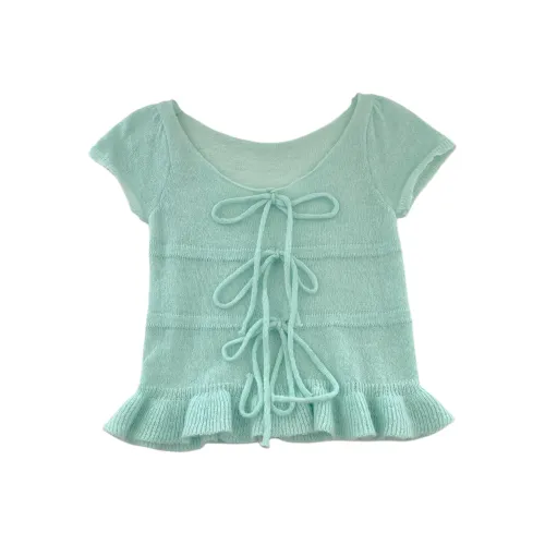 OUBO Зеленый Женские Трикотаж