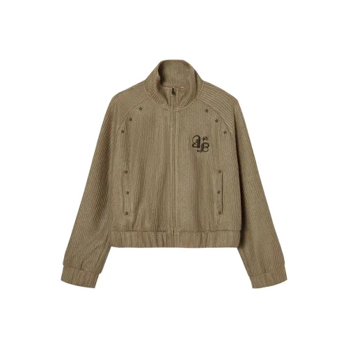 EPTISON WOMAN Cropped Jacket Women's Light Coffee