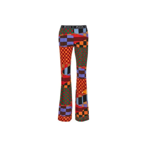 EMILIO PUCCI Женские повседневные брюки красного цвета