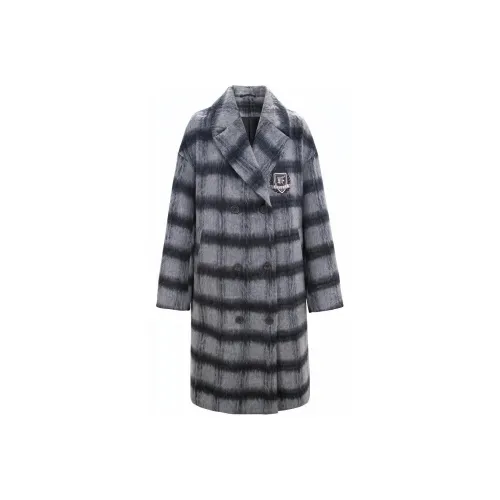 UNIFREE Бархат Feel Пальто Женское Серое