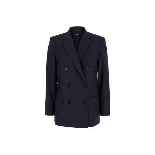 THEORY Бизнес-костюм пальто женские синий