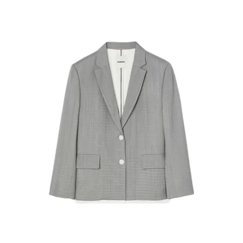 Sandro Бизнес-костюм женский светло-серый