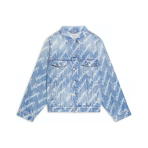 Balenciaga Denim Jacket Regular Fit Women's Blue Баленсиага Деним Куртка Стандартный крой Женский Синий