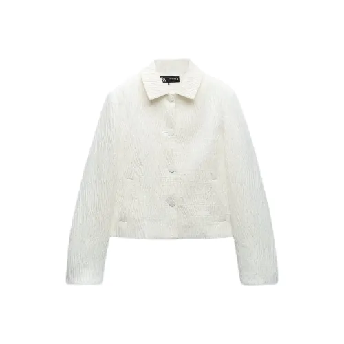 ZARA Морозный белый Женские офисные костюмы