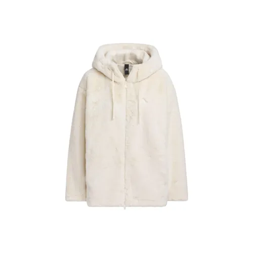 Adidas Чудесный белый Женские бархатные куртки