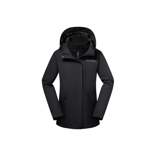 OUTDOOR PRODUCTS Черные Женские Ветровки