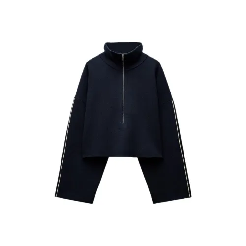 ZARA Толстовка Женская Морской Синий