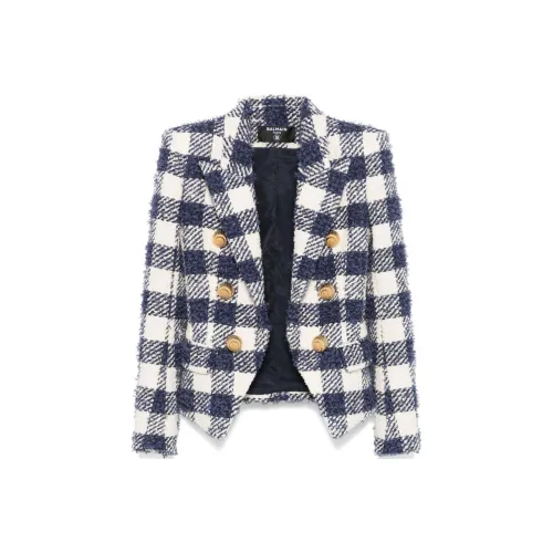 BALMAIN FW24 Бизнес-костюм женский морской синий