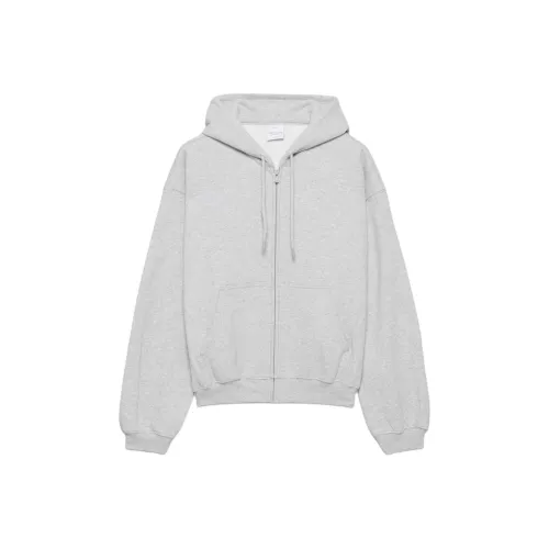 ARITZIA Sweatfleece Cozy Флис Mega Спущенное плечо Толстовка на молнии Толстовка Женские Heather Chrome Heather Chrome Серый
