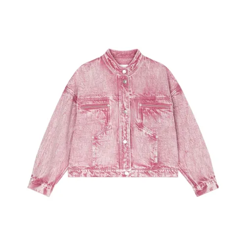 ISABEL MARANT ETOILE Джинсовая куртка Женская Светло-розовая