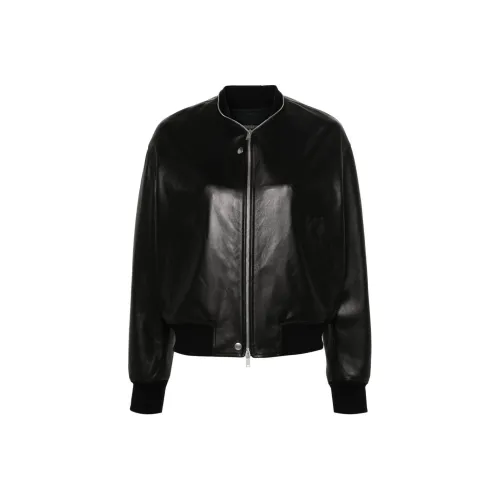 JIL SANDER Черные Женские Кожаные Куртки