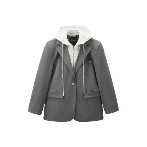 PEACEBIRD Бизнес-костюм женский серый