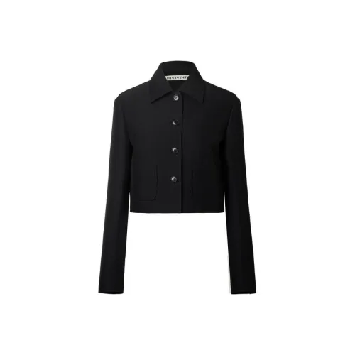 III VIVINIKO Cropped Coat Women's Black
