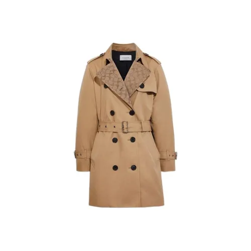 COACH FW22 Тренчкот Женский Хаки