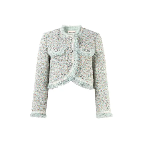 COCOON Cropped Coat Women's Jacquard COCOON Укороченное пальто женское жаккард