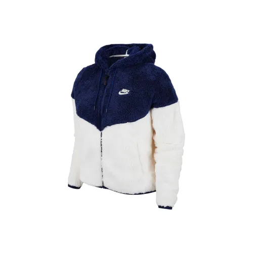Nike Куртка Женская Синяя Белая Многоцветная