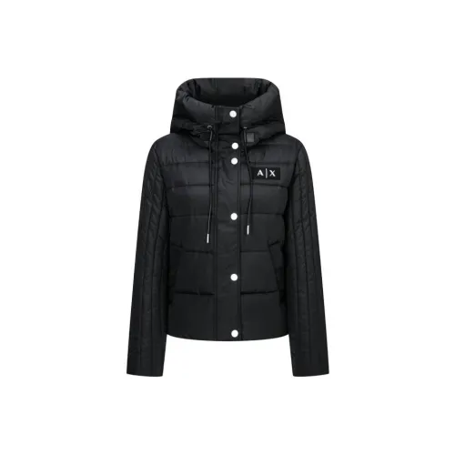ARMANI EXCHANGEAE Хлопковый пуховик женский черный