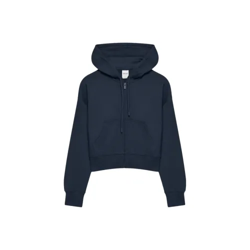 Aritzia Махровый Sweatfleece Boyfriend Boxy Zip Толстовка Толстовка Женские Admiral Admiral Цвет