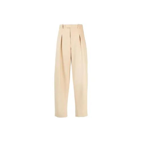 WARDROBE.NYC Повседневные брюки Женские Бежевые