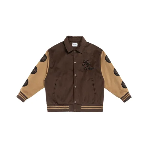 FEICHAI Бейсбольная куртка Унисекс Кофе