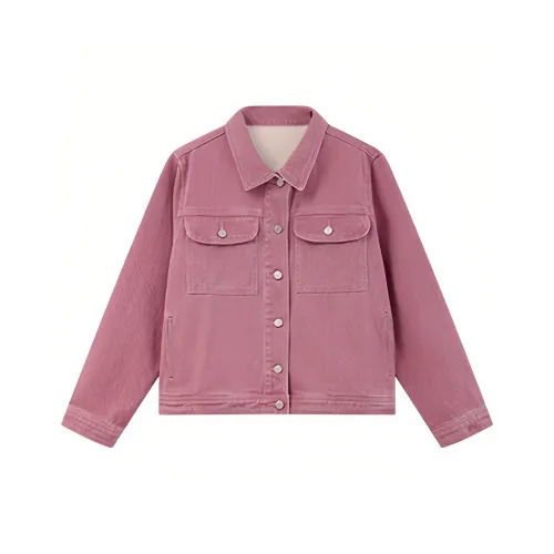 MADALLO Джинсовая куртка Женская Розовая Красная