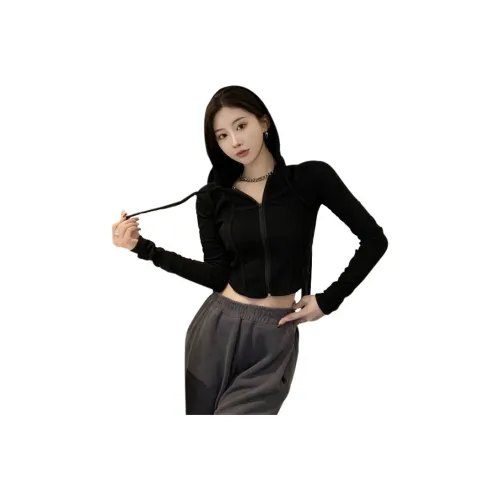 La Chapelle Cropped Jacket Женская Черная