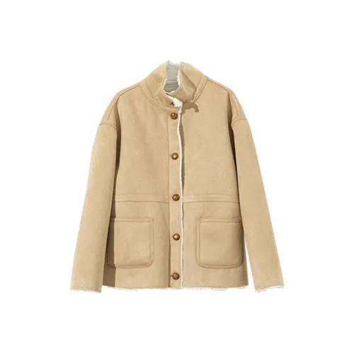 ZIMO Хаки Женское короткое пальто