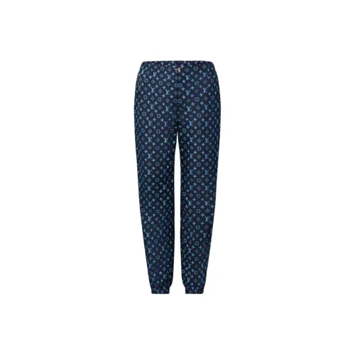 LOUIS VUITTON FW22 Вязаные спортивные брюки женские темно-синие